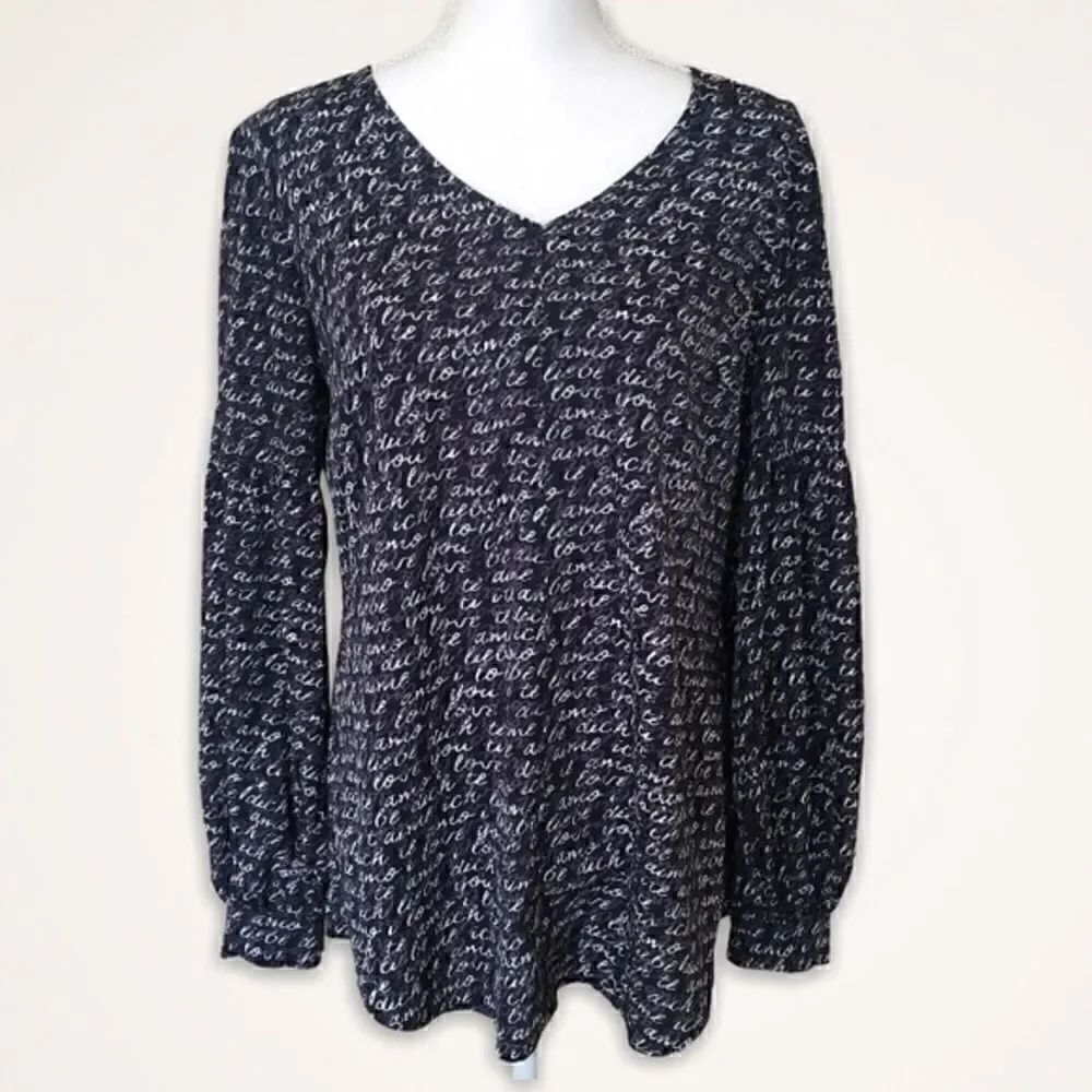 CAbi Te amo Print Blouse